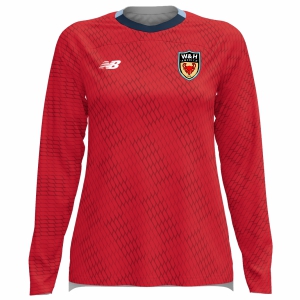 W&H America New Balance Women's Net Goalkeeper Long Sleeve Jersey - Red/White WHA-WT35625RD
