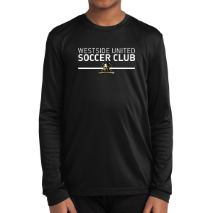 Warriors Youth Long Sleeve Performance Shirt - Black WSC-YST350LSB