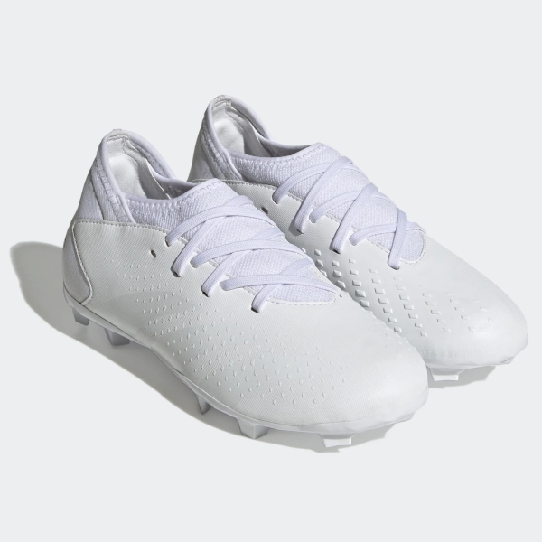 adidas Junior Predator Accuracy.3 FG - Pearlized Pack - Cloud White/Cloud White/Core Black FZ6108