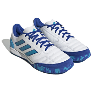 adidas Top Sala Competition IN - Cloud White/Bold Aqua/Royal Blue Indoor Soccer Shoe FZ6124