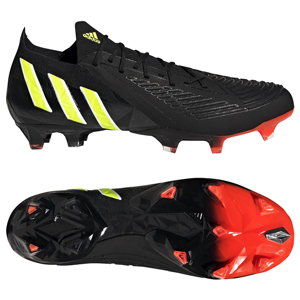 adidas Predator Edge.1 Low Cut FG - Core Black/Team Solar Yellow/Solar Red GW1023