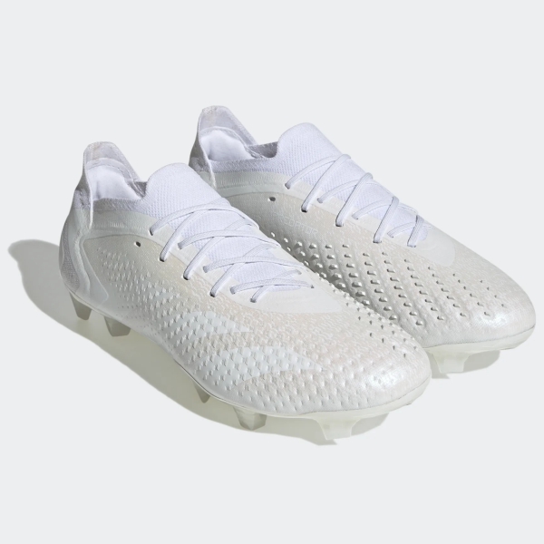 adidas Predator Accuracy.1 Low FG - Pearlized Pack - Cloud White/Cloud White/Cloud White GW4576