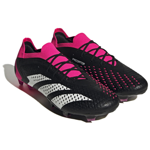 adidas Predator Accuracy.1 Low FG - Core Black/Cloud White/Team Shock Pink GW4577