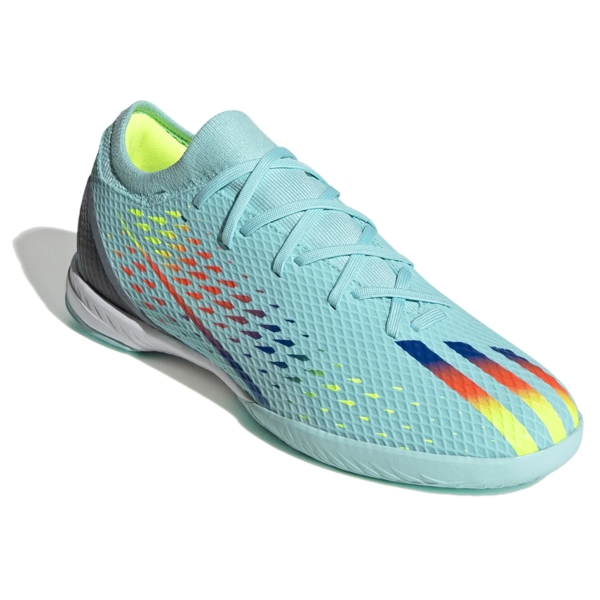 adidas X Speedportal.3 IN - Clear Aqua/Power Blue/Solar Yellow (Al Rihla  Pack) Indoor Soccer Shoe GW8466 - AuthenticSoccer.com