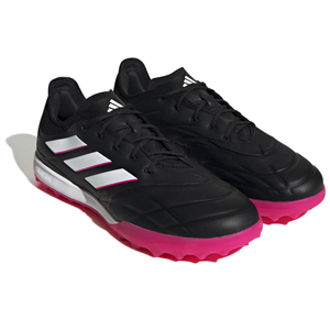 adidas Copa Pure.1 TF - Core Black/Zero Metallic/Team Shock Pink Turf Soccer Shoes GY9077