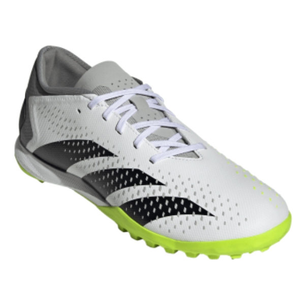 adidas Predator Accuracy.3 Low Top TF - Cloud White/Core Black/Lucid Lemon Turf Shoe GZ0003