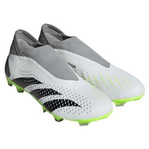 adidas Predator Accuracy.3 LL Laceless FG - Cloud White/Core Black/Lucid Lemon GZ0021