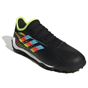 adidas Copa Sense.3 TF - Core Black/Bright Cyan/Team Solar Yellow Turf Soccer Shoe GZ1363