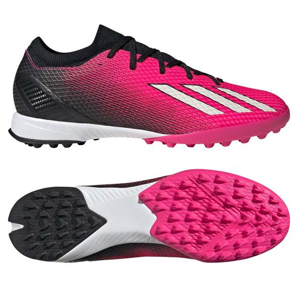 adidas X Speedportal.3 TF - Team Shock Pink/Zero Met/Core Black Turf Soccer Shoe