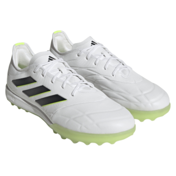 adidas Copa Pure.1 TF - Cloud White/Core Black/Lucid Lemon Turf Soccer Shoe GZ2519