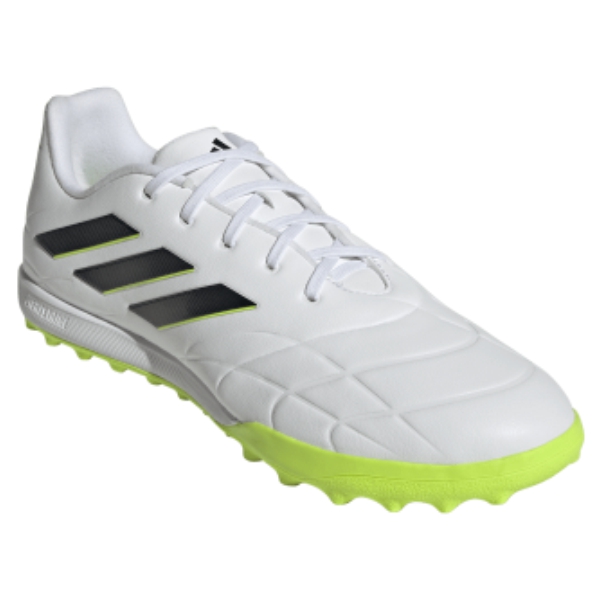 adidas Copa Pure.3 TF - Cloud White/Core Black/Lucid Lemon Turf Soccer Shoe GZ2522