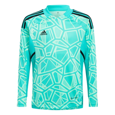 adidas Youth Condivo 22 Long Sleeve Goalkeeper Jersey - Mint Rush/Black HB1642