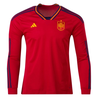 adidas Spain Long Sleeve Home Jersey 2022 HF1412
