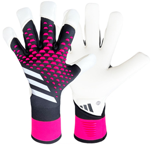 adidas Predator Pro Hybrid Gloves - Black/White/Team Shock Pink HN3341