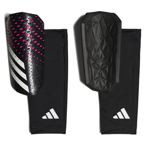 adidas Predator Competition Shin Guard - Black/White/Team Shock Pink HN5592