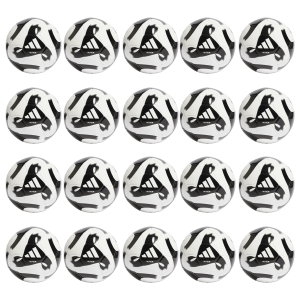 adidas Tiro Club Soccer Ball - White/Black - 20 Pack HT2430-20PACK