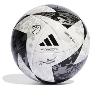 adidas MLS Competition - NFHS - Soccer Ball - White/Black/Iron Metallic HT9029