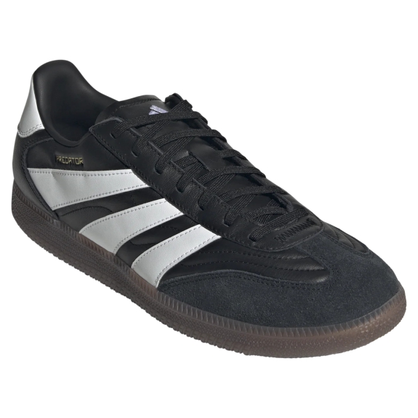 adidas Predator Freestyle IN - Core Black/Cloud White/Gold Metallic Indoor Soccer Shoe ID3833