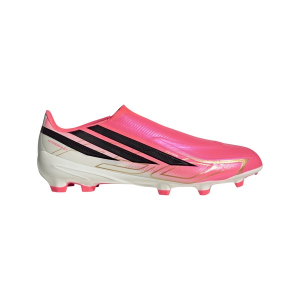 adidas F50 Hyperfast League Laceless FG - Solar Turbo/Core Black/Gold Metallic IH7089