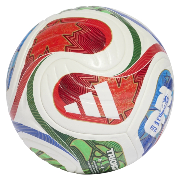adidas FIFA World Cup 26 Trionda Pro Soccer Ball - White/Vivid Red/Glow Blue/Green JD8021010101