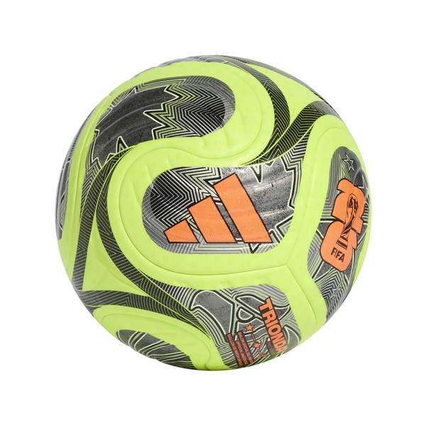 adidas FIFA World Cup 26 Trionda Pro Winter Soccer Ball - Lucid Lemon/Black/Silver Metallic JD8023