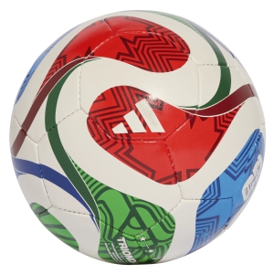 adidas FIFA World Cup 26 Trionda Training Sala Soccer Ball - White/Vivid Red/Glow Blue/Green JD8048010101
