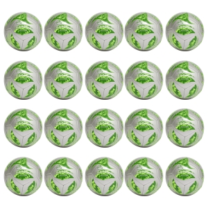 adidas MLS Club Soccer Ball - Silver Metallic/Green - 20 Pack JH1307-20PACK