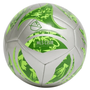 adidas MLS Club Soccer Ball - Silver Metallic/Green JH1307
