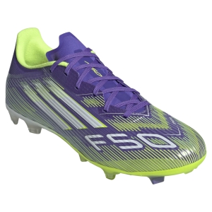 adidas F50 League FG/MG - Purple Rush/Cloud White/Lucid Lemon JI0003