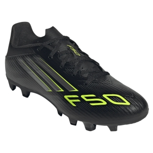 adidas F50 Club FG/MG - Core Black/Iron Metallic/Lucid Lemon JI0047