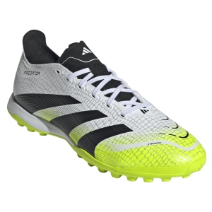 adidas Predator League TF - Cloud White/Core Black/Lucid Lemon Turf Shoe JI1132