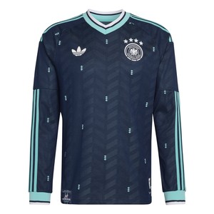 adidas Germany Authentic Long Sleeve Away Jersey 2026 - Collegiate Navy JM1382