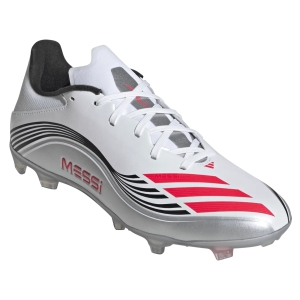 adidas Messi F50 League FG/MG - Cloud White/Lucid Red/Silver Metallic JP7446