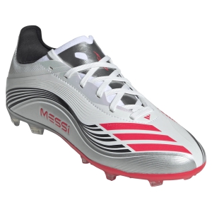 adidas Junior Messi F50 Elite FG/MG - Cloud White/Lucid Red/Silver Metallic JP7451