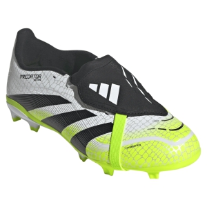adidas Junior Predator League FG/MG - Cloud White/Core Black/Lucid Lemon JP9916