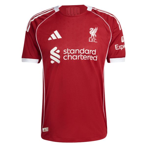 adidas Liverpool Home Authentic Jersey 2025-2026 JY4237