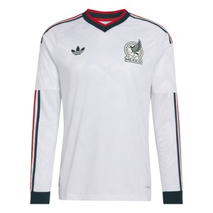 adidas Mexico Authentic Long Sleeve Away Jersey 2026 - White JZ2769