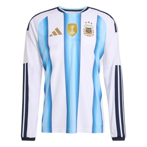 adidas Argentina Authentic Long Sleeve Home Jersey 2026 - White/Icey Blue/Light Blue KA8068