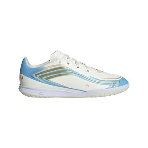 adidas Junior Messi F50 Club IN - Ivory/Semi Blue Burst/Icey Blue KK1379