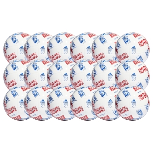 adidas MLS Club Soccer Ball - White/Blue/Bright Cyan - 18 Pack HT9028 -18PCK