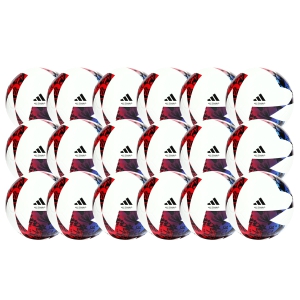 adidas MLS Training Soccer Ball - White/Blue/Red - 18 Pack HT9027-18PCK