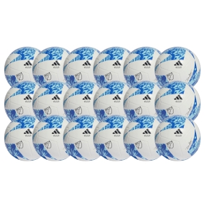 adidas MLS Club Soccer Ball - White/Blue/Bright Cyan - 18 Pack HT9028 -18PCK