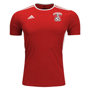 Hobe Sound Soccer Club adidas Entrada 18 Training Jersey - Red/White CF1038-HS