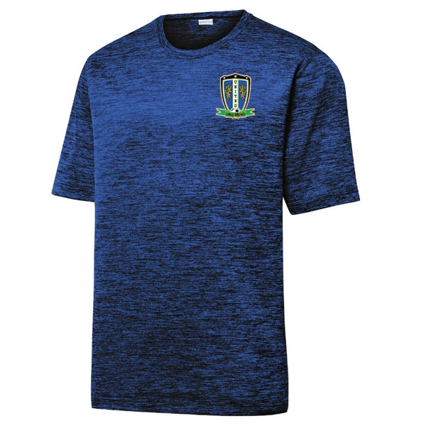 Carol Spring United Heather Performance Shirt - Dark Royal/Black/Electric ST390-CSU
