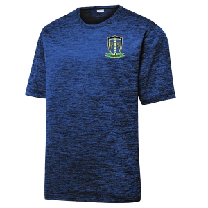 Carol Spring United Heather Performance Shirt - Dark Royal/Black/Electric ST390-CSU