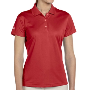 adidas Women's Basic Polo - Red A131Rd