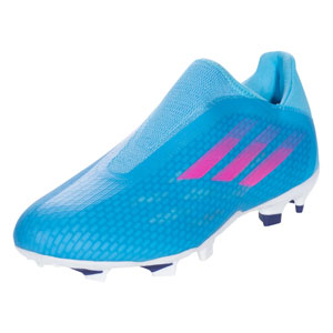 adidas X SpeedFlow.3 Laceless FG - Blue/Pink GW7494