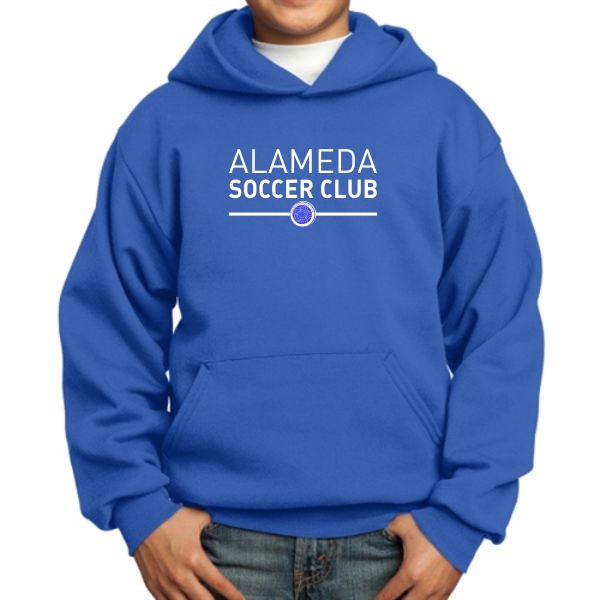 Alameda Soccer Club Youth Hooded Sweatshirt - Blue - AuthenticSoccer.com