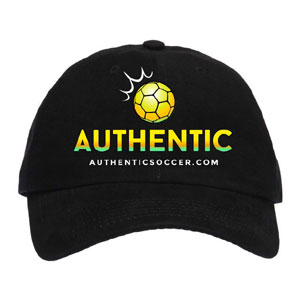 Authentic Soccer Hat - Black AU-Hat