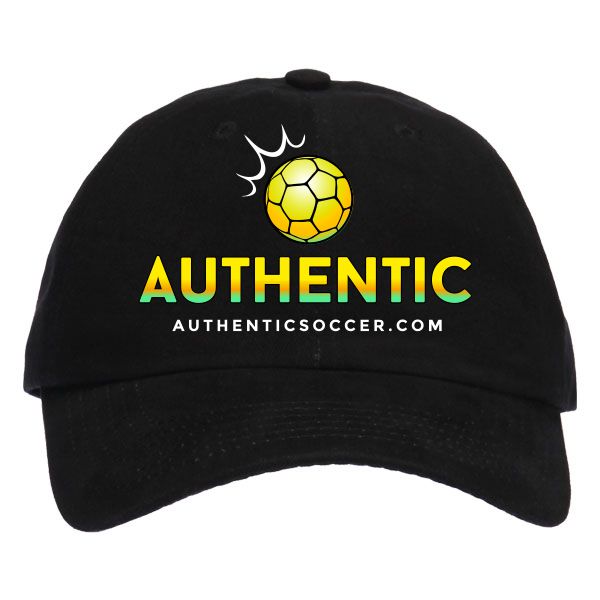Authentic Soccer Hat - Black AU-Hat